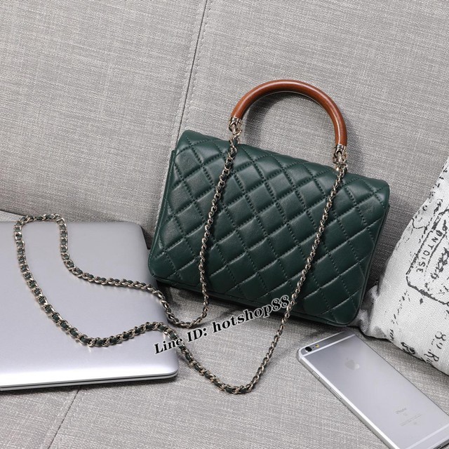 CHANEL女包 A57342 新款口蓋包 Chanel手拎包 香奈兒鏈條斜挎包 djc1124